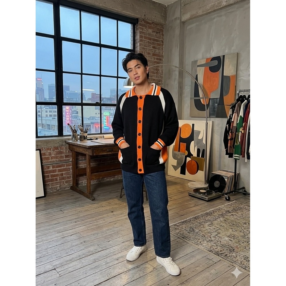 Steady Hands Haikyuu Karasuno Uniform Collared Cardigan Sweater Discontinued